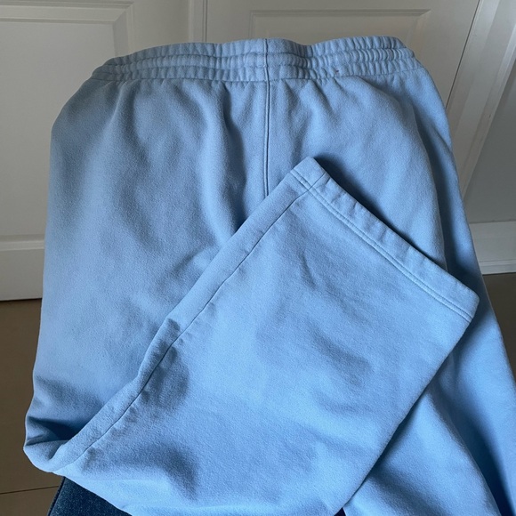 cozy fleece boyfriend basic wide sweatpants TNA baby blue - Picture 4 of 8